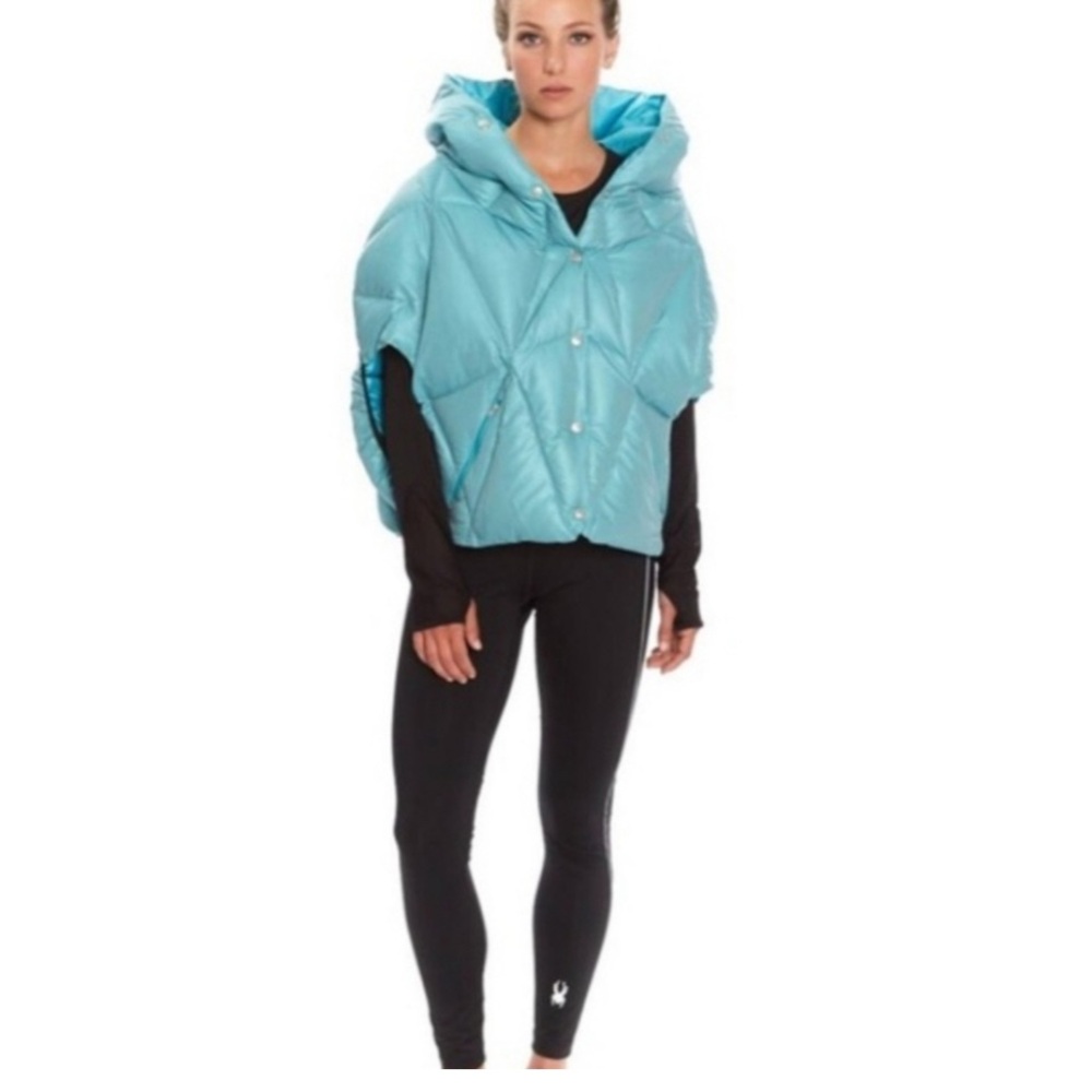 SPYDER Light Blue Puffer Jacket